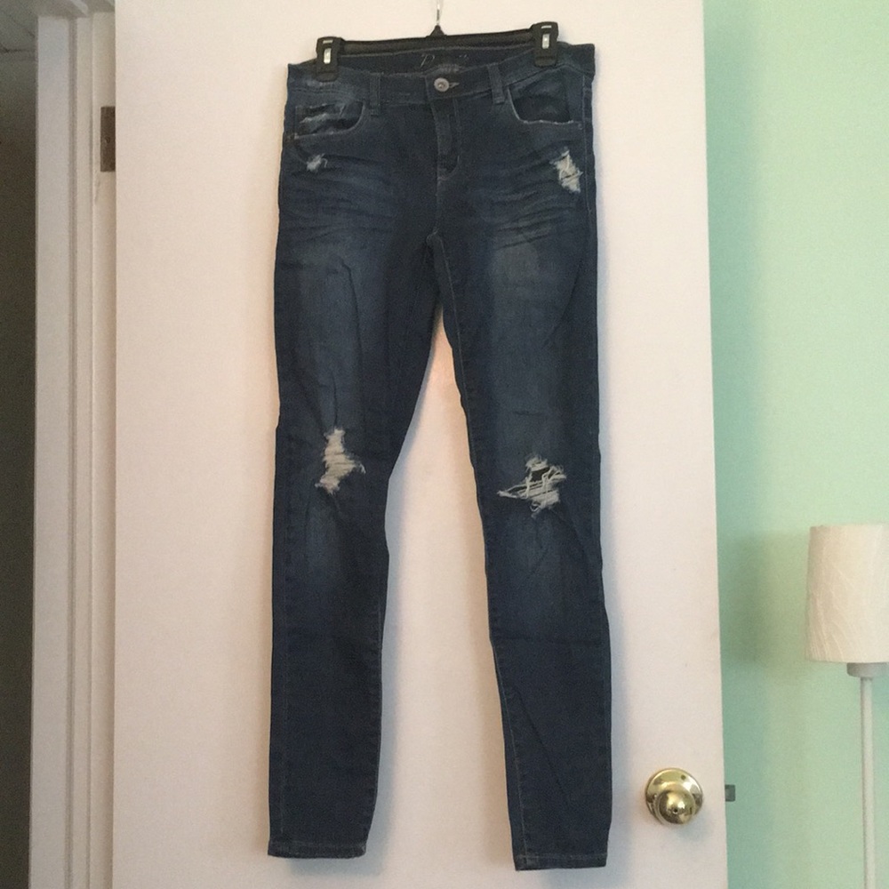Dark blue jeans